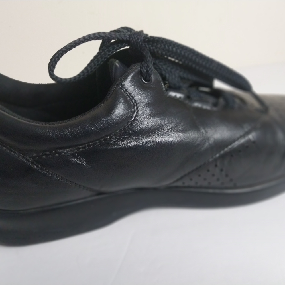 SAS Free Time Size 6.5 Leather Black Espadrilles for Women. Made In USA - Picture 9 of 13